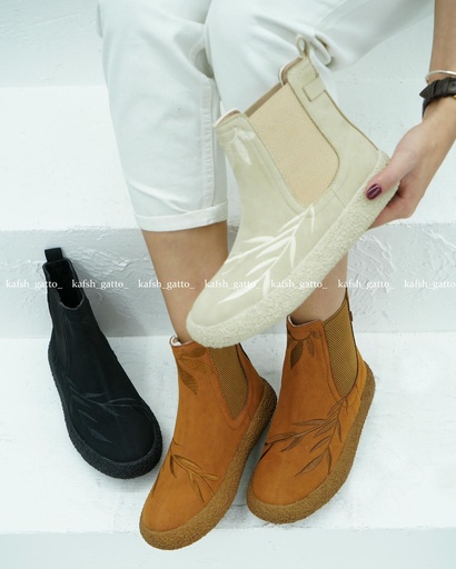 نیم بوت گلدوزی